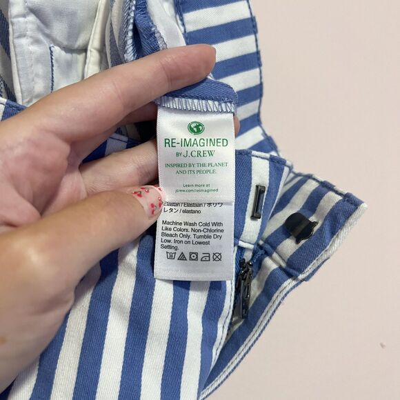 NWT J.Crew Slim Demi-Boot Chino Pant in Stripe Style# BR186 Women's Size 26 - Picture 8 of 14